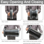 Upgraded XXL Collapsible Stool with Cushion,19.7"H-11.8"D Telescoping Folding Stool for Adults,More Sturdy Portable Camping Stools with Load Capacity 1000lbs for Outdoor,Garden,Fishing,Hiking