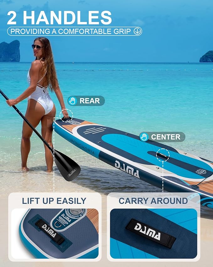DAMA 11'*34"*6" Stand Up Paddle Board, Inflatable Paddle Board,Inflatable Paddle Boards for Adults w/a Wide, Smooth and Non Slip Deck, Versatile Styles, Suitable for Adults