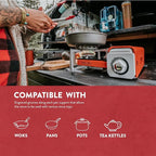Gas One GS-8300 - Camp Stove Compact Butane Stove with Carrying Case - Foldable Portable Stove