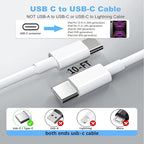 iPad Charger Fast Charging for Apple iPad 10th Generation 10.9", 2025 i.Pad 11 A16/i-Pad Pro 13 M5/11 M4,12.9 6th/5th, 2024 i Pad Air 13/11,20W USBC Block Long 10ft Cable,Fast iPhone 17/16/15/2Set