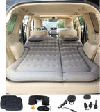 Inflatable SUV Air Mattress,Thickened Flocking Inflatable Car Camping Travel Air Mattress with 2 Pillows & Air Pump,Portable Car Sleeping Bed for SUV|MPV|Minivan