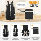 Hiking Backpack, 30L Lightweight Camping Water Resistant Large Hiking Bag Outdoor Travel Daypack for Men Wome