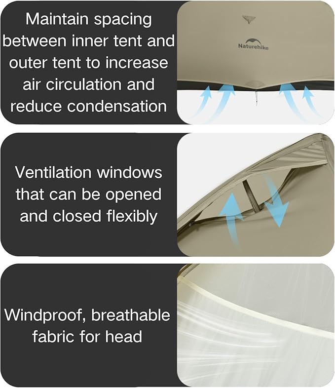 Naturehike 2024 Cloud up Pro Tent, Upgrade Ultralight Tents,1.23kg/2.7lbs,Double 1 Person Tent,for Cycle Camping,Backpacking,Hiking,Self-Standing, Construction,Easy Set up