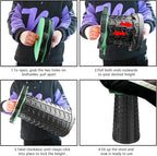 Collapsible Folding Stool Upgrade Heavy Duty 550lbs Load Capacity Foldable Portable Camping Stools Sturdy Retractable Telescoping Stool (Green)