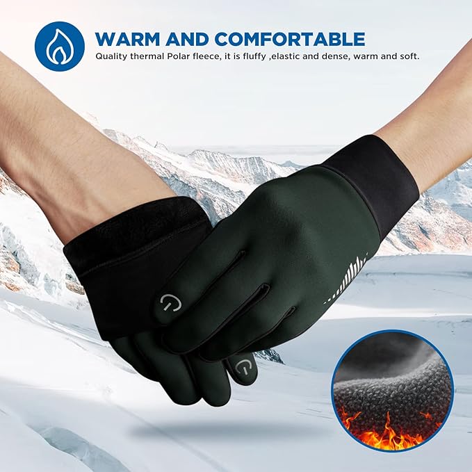 SIMARI Winter Gloves Women Men Ski Snow Gloves Liner Thermal Warm Touch Screen, Suit for Running, Cycling, Biking, Hiking, Driving, Walking, Typing, Freezer Work, Sports, Soccer, Shooting, Gaming 102