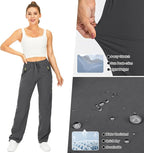 Womens Hiking Pants Quick Dry UPF 50 Lightweight Travel Golf Cargo Safari Pants Zipper Pockets