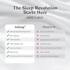 Silk Sleep Mask for Women and Men, Side Sleeper, 22 Momme Pure Mulberry Silk Total Blackout 100% Mulberry Eye Mask with Adjustable Headband Full Size, Eye Masks for Sleeping and Travel