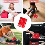 11Pcs First Aid Kit Refill - Assorted Gauze Pads & Bandages for Home, Outdoor Cuts, Scrapes Replenish Pack