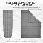 Down Camping Blanket, Muti-Use Outdoor Travel Blanket, Puffy Sleeping Bag Blanket, Waterproof Packable Backpacking Quilt for Camping, Travel, Airplane, Hiking, Picnic, 55''x79''