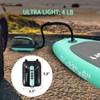 FBSPORT 20PSI High Pressure SUP Vehicle Electric Air Pump, Inflation Paddle Board Pump for Stand Up Paddle Boards, Inflation & Deflation Function Quick Air Inflator for Paddleboards