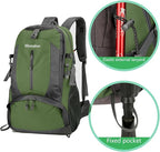 40L Hiking Backpack with Separate Shoe Compartment & Waist Support – Multi-Pocket Design, Emergency Whistle – Ideal for Camping, Trekking & Travel