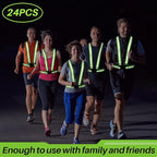Hercicy Reflective Running Vest Reflective Running Shirt with Safety Straps High Visibility Construction Vest for Night Cycling Hiking Jogging Dog Walking