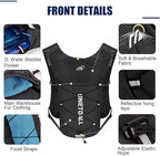 Running Vest for Women & Men, Lightweight 150g Hydration Backpack, 6L Pack for Trail Running, Marathon, Hiking, Cycling, Jogging, Adjustable Fit