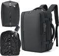 Fanwoli Vacuum Travel Backpack, Carry On Luggage with TSA Lock & Anti Theft Zipper, Expandable Airback with Compression Pump, Waterproof Laptop Bag Ideal for Flight & Business