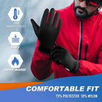 Sukeen Winter Gloves Men Women, Touchscreen Anti-Slip Warm Mens Gloves for Running Driving Cycling Hiking Biking Outdoor