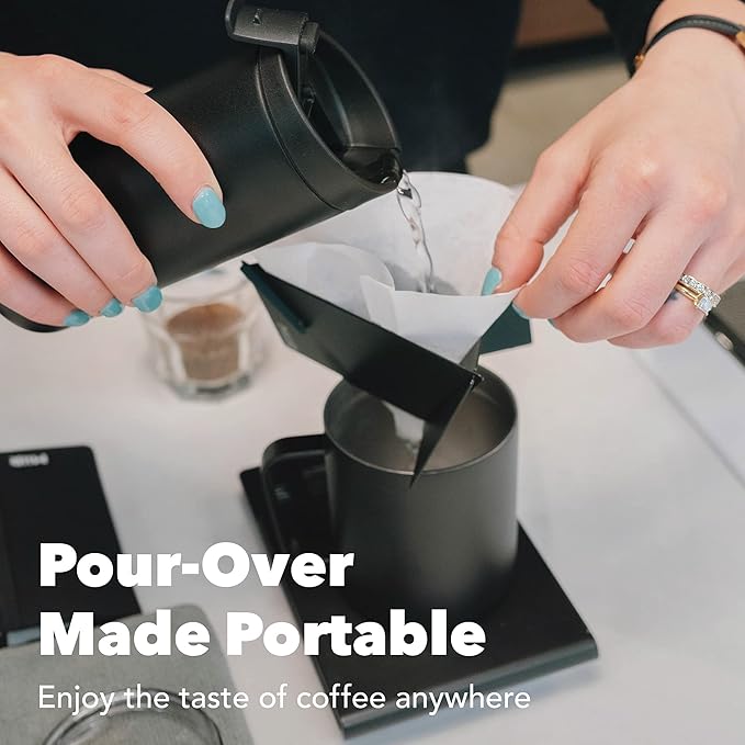 MiiR Pourigami - Single Cup Travel Coffee Dripper Collapsible Cone for Pour Over on The Go, Camping, Road Trip or at The Office