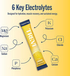 TREVI™ Sugar Free Electrolytes - Drink Mix Hydration Powder Packets - 28 Count - Lemonade