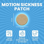 VIORY Motion Sickness Patches for Car and Boat Rides, Ships, Cruise and Airplane & Other Forms of Transport - Travel Essentials, for Adults and Kids (60 Count)