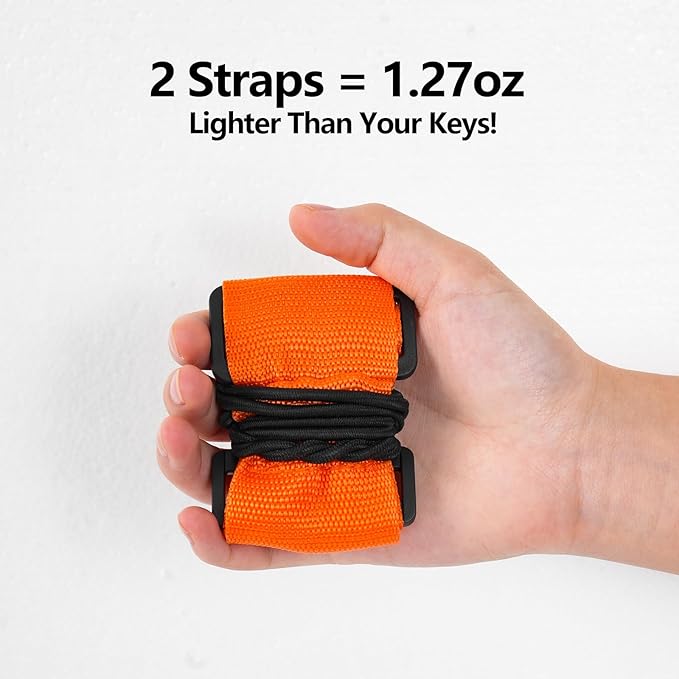 BILIONE Add a Bag Luggage Straps 4 Pack, Adjustable Bungee Elastic Belt to Connect Two Suitcases, Secure Carry On & Travel Essentials (Rainbow)