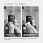 Luggage Locks TSA Approved Travel Essentials, Small Padlock with Key, TSA Locks for Luggage, Suitcase, Same Keyed Padlock for Bag, Backpack, Purse Zipper, Case, Toolbox, Outdoor Use