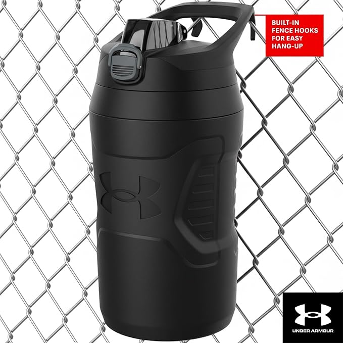 Under Armour 32 oz Insulated Water Bottles - Sports Water Jug with Handle, Fence Hook, Leak Resistant for Baseball, Football & More, 32 oz Water Bottles, Sports Water Bottle Insulated