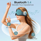 ZUMUSEN Bluetooth Sleep Headphones, 3D Wireless Music Eye Mask with Ultra-Thin Stereo Speakers, Adjustable Sleep Mask for Side Sleepers, Perfect for Travel, Meditation, Relaxation