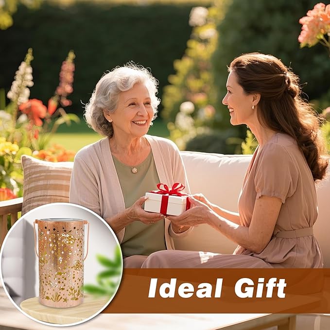 Sea Turtle Solar Lanterns Outdoor Waterproof Garden Decor Hanging Solar Lights Sea Turtle Gifts for Women Mom Grandma, LED Decorative Light Fairy Garden Accessories,Outdoor Lantern for Patio,Yard,Lawn