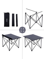 WildCall Ultralight Camping Table, Compact Aluminum Folding Beach Table with Carry Bag for Outdoor, Picnic BBQs, and Cooking