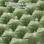 Sleeping Pad for Camping - 4” Thick Inflatable Camping Mat with Built-in Pump & Pillow, Ultralight Self Inflating Camping pad, Backpacking Sleeping Mat for Hiking, Tent, Traveling