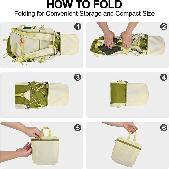 Seektop 20L Ultra Lightweight Waterproof Hiking Backpack Small Outdoor Foldable Day Pack for Women Men