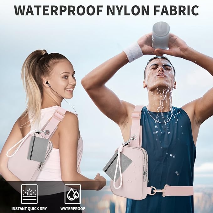 Waterproof Clear Bag for Stadium Events, Women's Crossbody Clear Sling Bag with Coin Wallet, Shoulder Bag for Daily Use