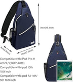 MOSISO Sling Backpack, Multipurpose Crossbody Shoulder Bag Travel Hiking Daypack