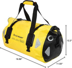 WILD HEART Waterproof Motorcycle Duffel Bag PVC500D Double-bottom With Rope Straps and Inner Pocket 40L 66L 100L for Kayaking, Camping, Boating,Motorcycle