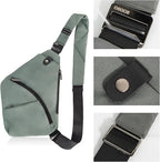 Travel Sling Bag with RFID Pocket, Anti Theft Crossbody Bag for Women Men Casual Chest Outdoor Shoulder Hiking Bag