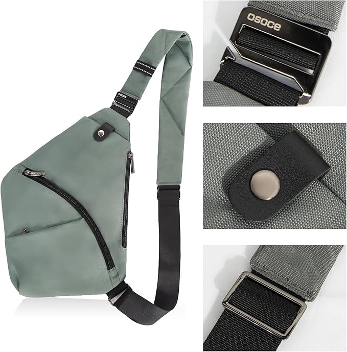 Travel Sling Bag with RFID Pocket, Anti Theft Crossbody Bag for Women Men Casual Chest Outdoor Shoulder Hiking Bag