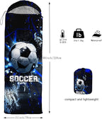 QOOMO Animals Camping Sleeping Bags,3 Season Warm & Cool Weather,Lightweight,Waterproof Sleeping Bags for Adults & Kids,Traveling,and Outdoors,Camping Gear Equipment