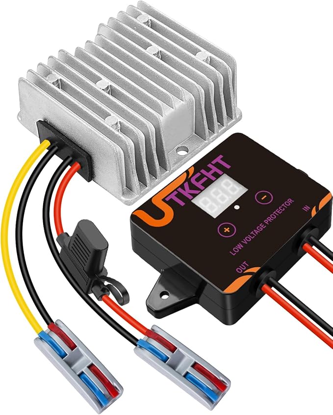 DC 24V to 12V 10A 120W Step Down Buck Converter Voltage Regulator with Low Voltage Protector