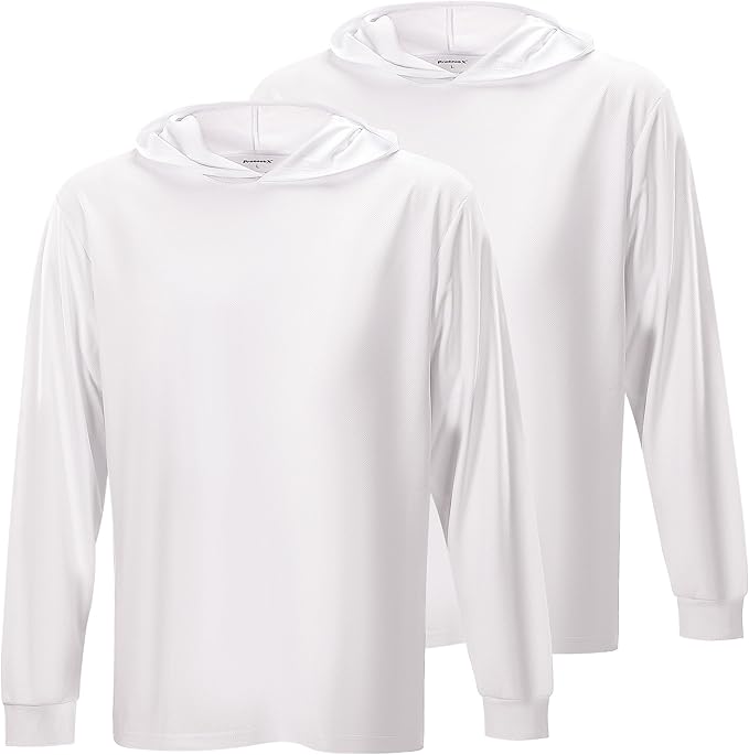 ProtectX High Visibility Sun Protection Lightweight Long Sleeve Hoodie, UPF 50+ Quick-Dry, SPF UV Shirt, Active Wear