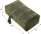 2 Pack Molle Pouches - Tactical Compact Water-Resistant EDC Pouch Bag Small Utility Pouch
