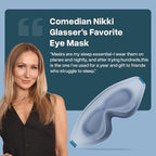 MyHalos® Sleep Mask - Eye Masks for Sleep - 100% Blackout Sleeping Mask for Women, Men & Side Sleepers - 3D Sleeping Eye Mask for Zero Pressure - Award Winning Design, Eyelash Friendly & Breathable