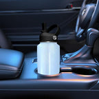 SENDESTAR 40oz Stainless Steel Water Bottle(Cold for 48 Hrs, Hot for 24 Hrs),Double Wall Vacuum Insulated Bottle with Straw Lid, Spout Lid and Flex Cap, Fit in Any Car Cup Holder TXIN-40-Laser Blue