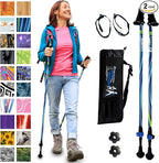 York Nordic Motivator Walking Poles for Balance and Rehab - Patented Stability Grips - Lightweight, Adjustable, and Collapsible - 2 Pieces Adjustable w/flip Locks - Heights 4'6" up to 6'2" - 230 lbs