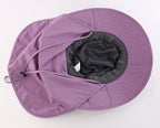Home Prefer Outdoor UPF50+ Mesh Sun Hat Wide Brim Fishing Hat with Neck Flap Sun Hat for Men Women