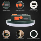 Tent Light Hanging for Camping,Bright LED Rechargeable Portable Lantern for Vendor Booths,Waterproof Outdoor Lights with Battery Power, Camp Lamp Light with Magnet for Outdoor Glamping(Green)