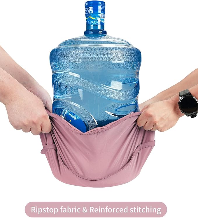 ECOHUB 5 Set Compression Packing Cubes for Suitcases Organiser Bags Set Travel Essentials with Shoe Bag for Traveling Tear-resistant Travel Accessories with ID Tag Expandable Packing Bags(Pink)