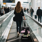 WUJIAONIAO Travel Luggage Cover Baggage Suitcase Cover Protector Skins 18-32 Inch (Flamingo A23, XL (for 29-32 inch luggage))