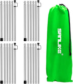 SAN LIKE Tent Poles for Tarp, 90 in Tarp Poles Set of 4, Tent Poles Replacement, Telescoping Pole, Canopy Poles, Camping Poles for Rooftop Tents, Trekking Pole Tent for Rain Fly, Camper, Awning