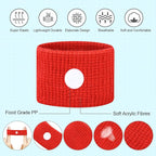 Motion Sickness Bands for Kids, Travel Sickness Relief Wristbands, Anti-Nausea Bands for Morning Car Sea Sickness(Blue/Red)