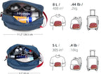 Travel Toiletry Bag 8L, Large Packing Cube with Waterproof TPU Wet/Dry Compartment