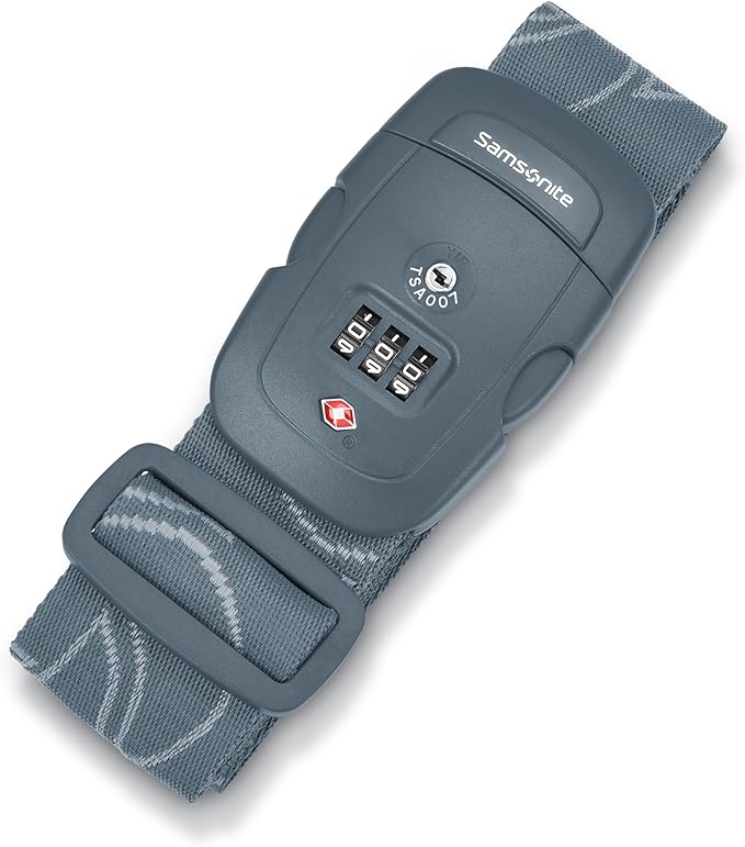 Samsonite 3-Dial Combination Lock, TSA Approved Travel Lock, State Blue